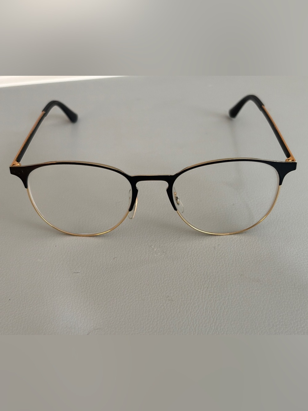 Ray-Ban RB6375 2890 Gold Black Eyeglasses – 51•18 145